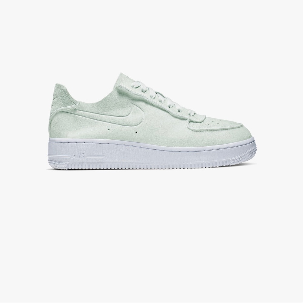 Nike mint green deconstructed Air Force 1 sneakers